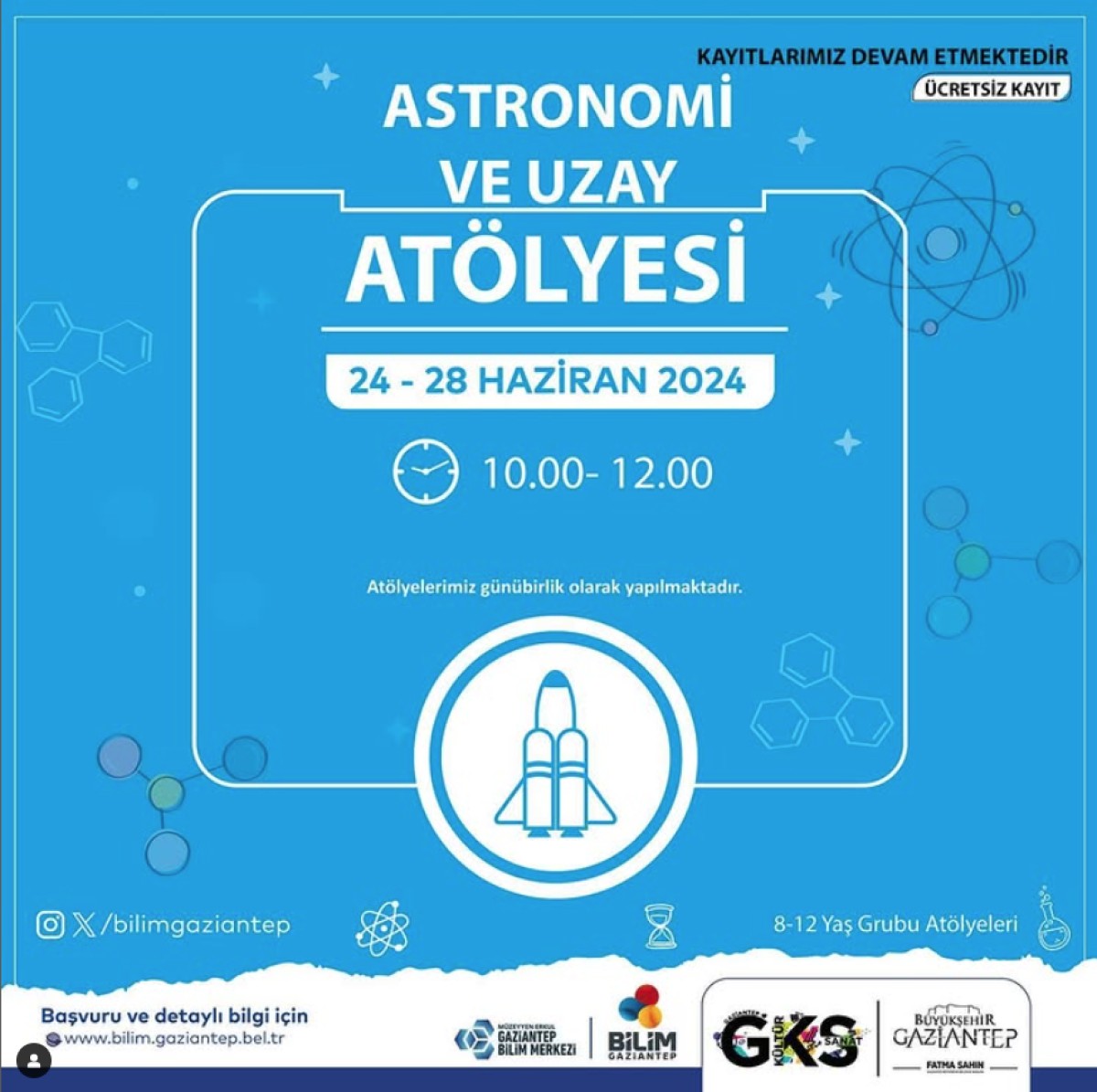 Bilim Gaziantep’te Astronomi ve Uzay Atölyesi