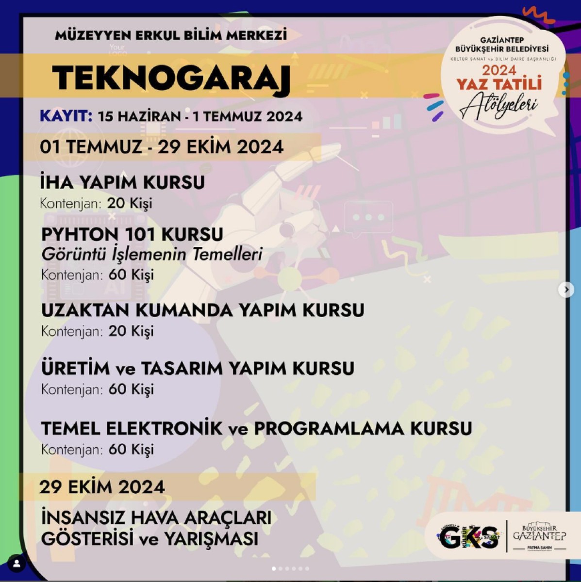 Teknogaraj Akademi Yaz Eğitimleri