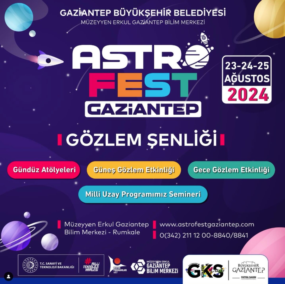 Astro Fest Gaziantep Gözlem Şenliği