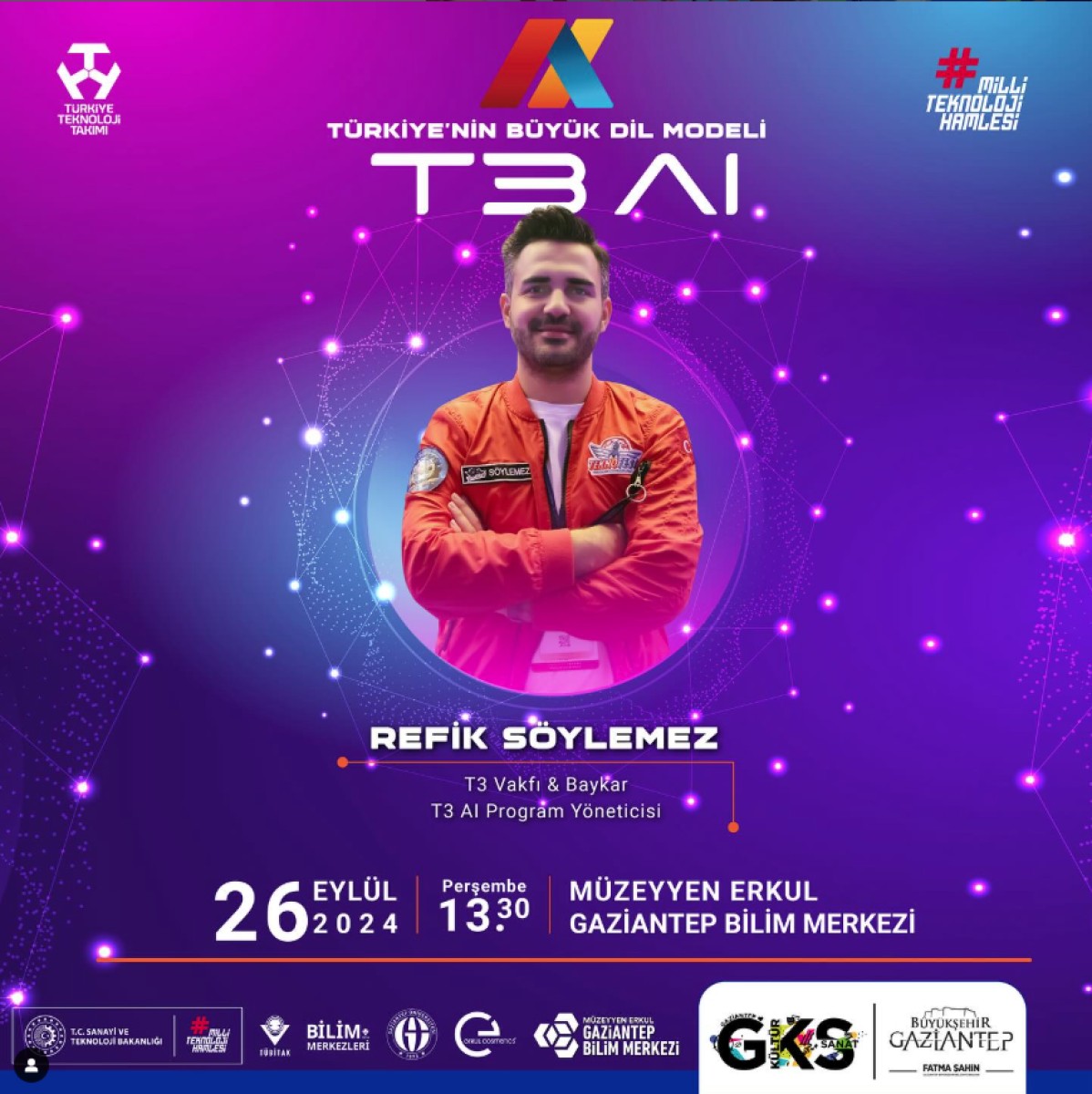 T3 Vakfı ve Baykar T3 Al Program Yöneticisi