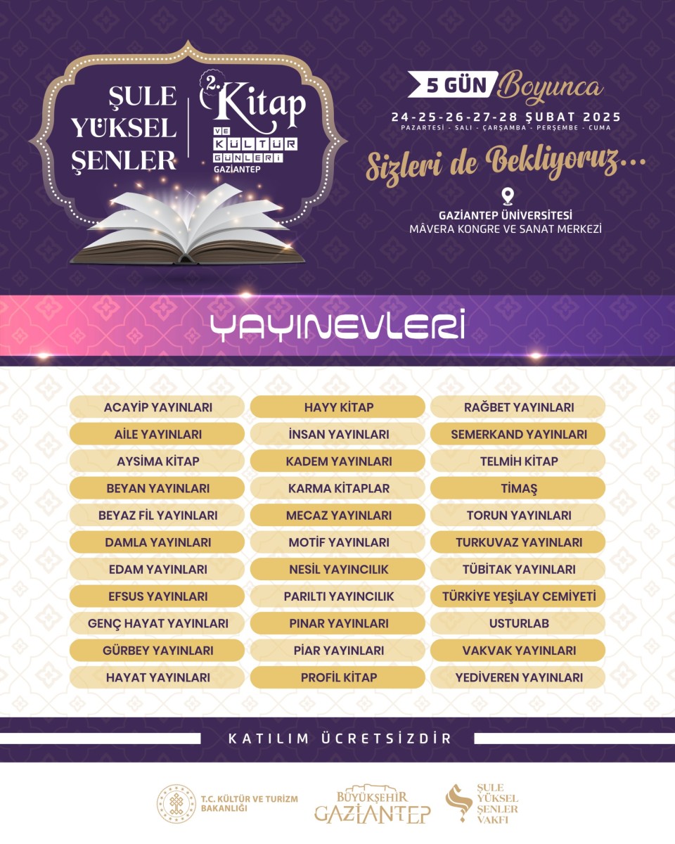 Şule Yüksel Şenler Vakfı 2. Kitap Günleri