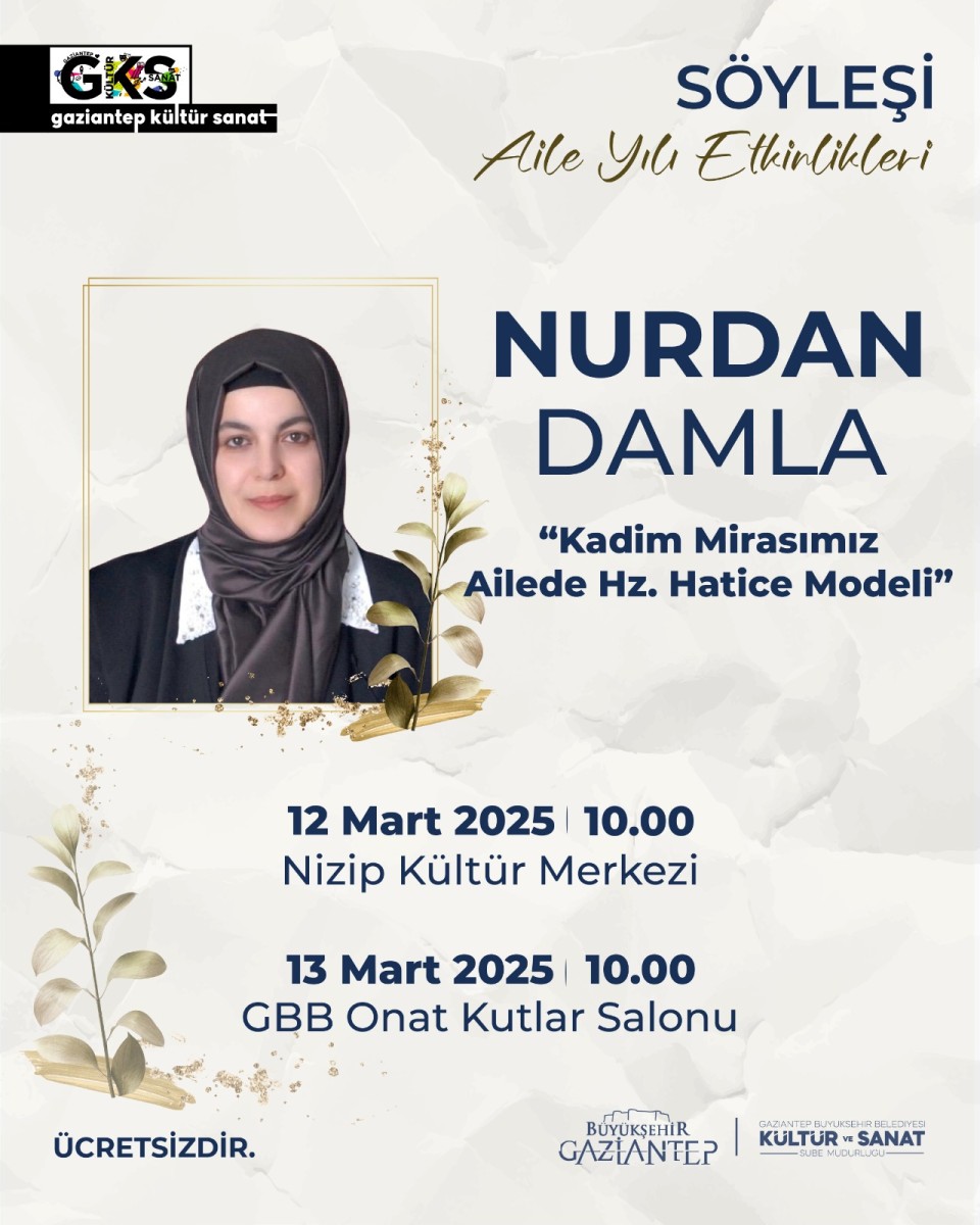 Nurdan Damla ile "Kadim Mirasımız Ailede Hz. Hatice Modeli" Söyleşisi