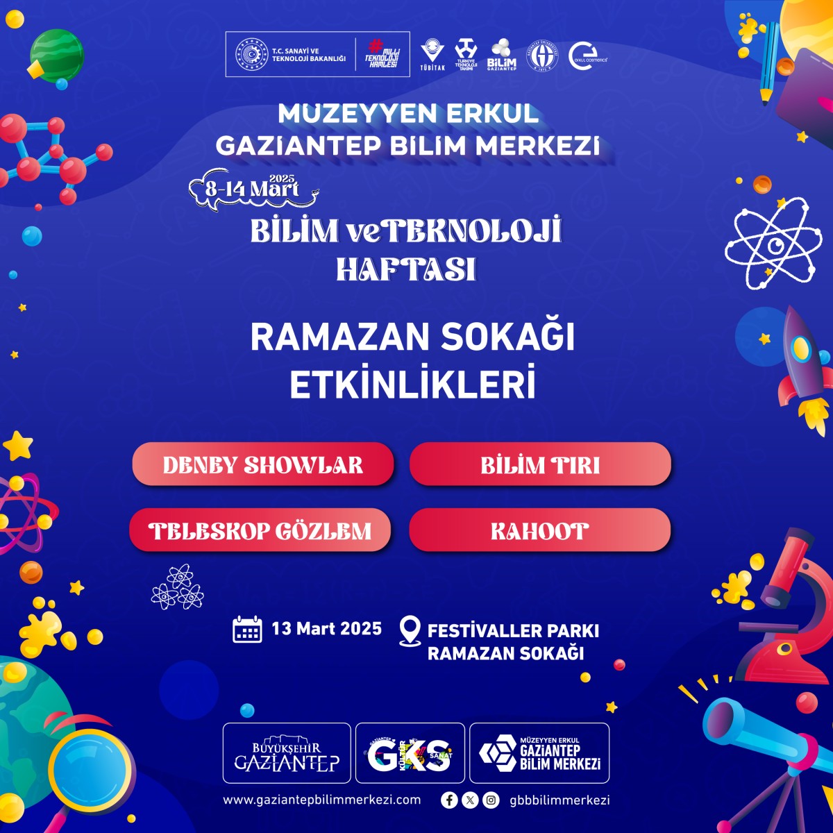 08-14 MART BİLİM VE TEKNOLOJİ HAFTASI RAMAZAN SOKAĞI