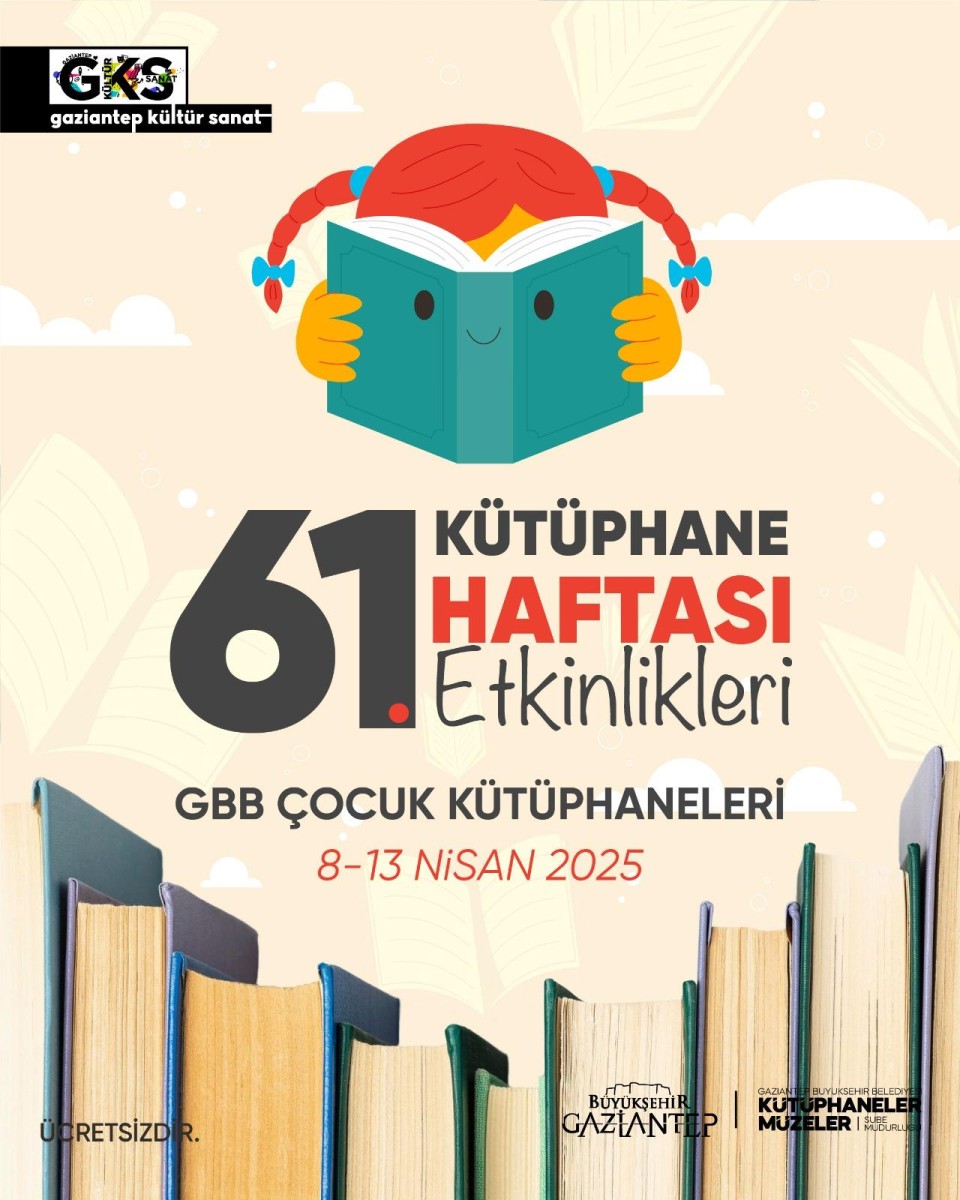 61. Kütüphane Haftası Çocuk Kütüphanelerinde Kutlanıyor!