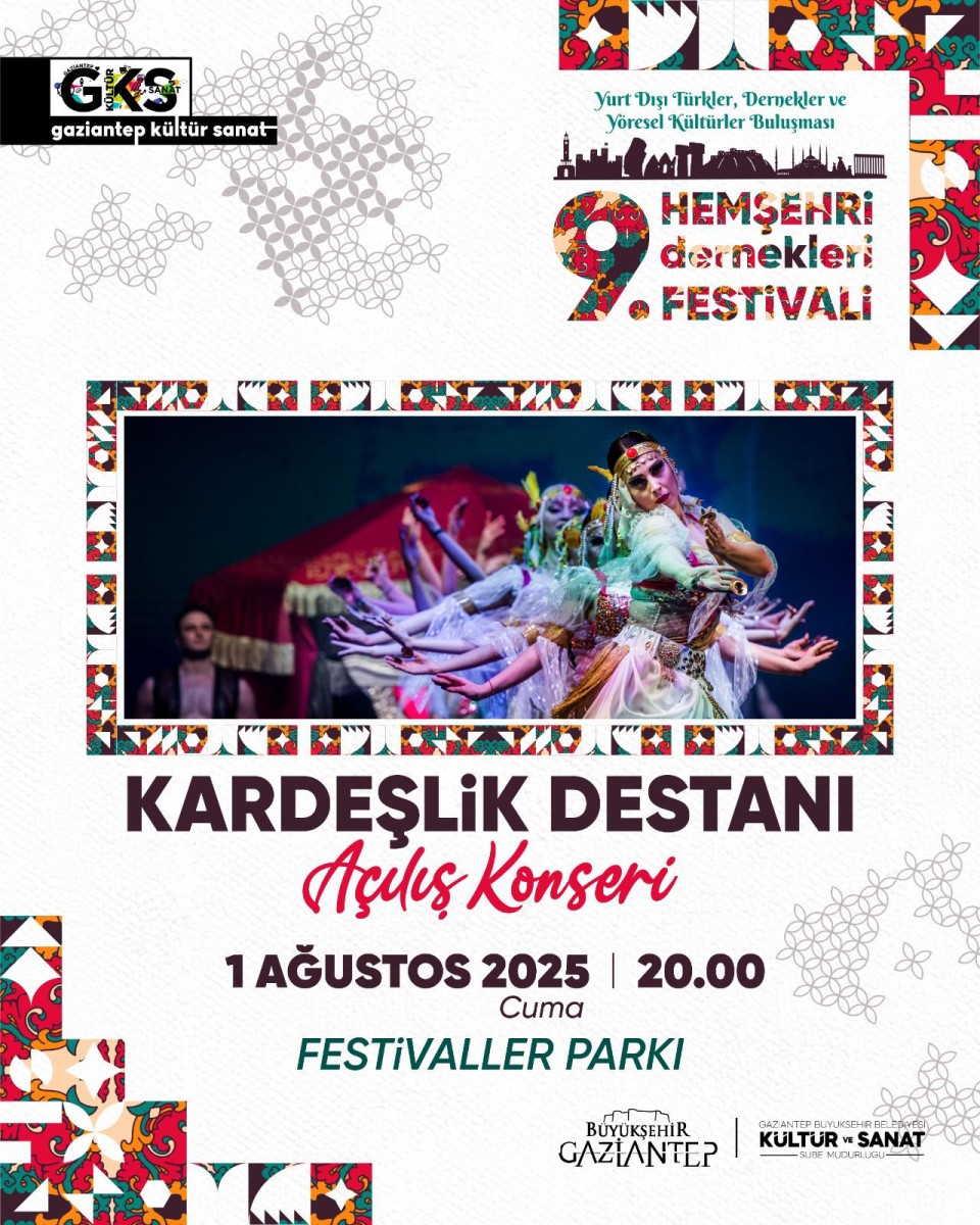 GKS - 9.Hemşehri Dernekleri Festivali Yurt Dışı Türkler, Dernekler ve Yöresel Kültürler Buluşması: Kardeşlik Destanı Açılış Konseri
