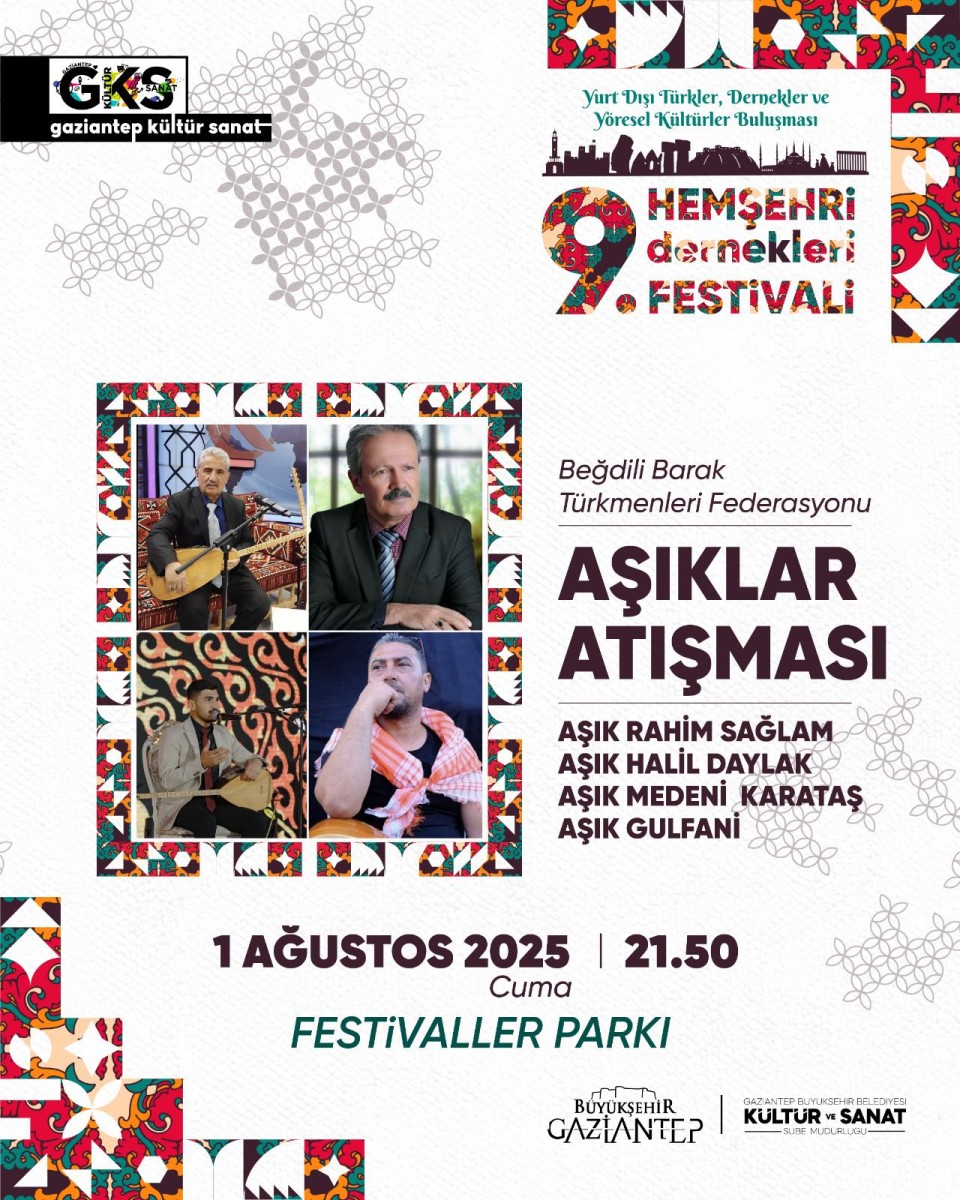 GKS - 9.Hemşehri Dernekleri Festivali Yurt Dışı Türkler, Dernekler ve Yöresel Kültürler Buluşması: Aşıklar Atışması