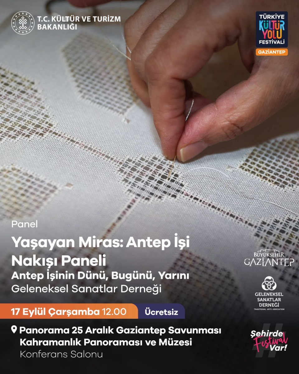 Yaşayan Miras: Antep İşi Nakışı Paneli Antep İşinin Dünü, Bugünü, Yarını