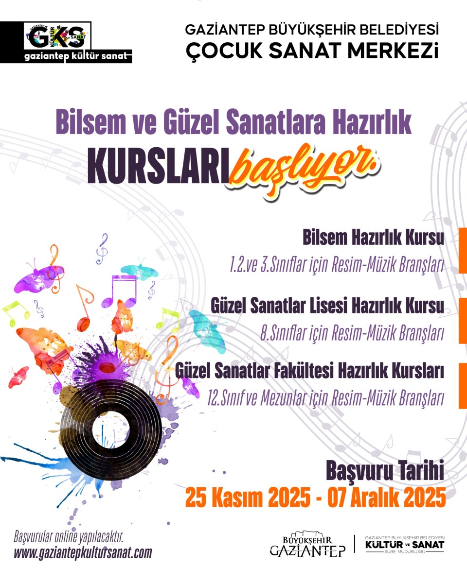 ÇOCUK SANAT MERKEZİ BİLSEM/GÜZEL SANATLARA HAZIRLIK KURSLARI