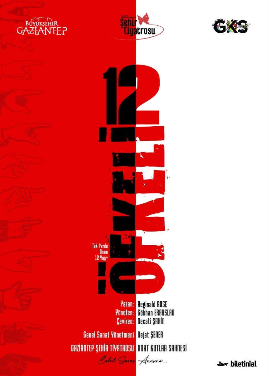 GBB Şehir Tiyatrosu '12 Öfkeli ' Oyunu Gösterimi.