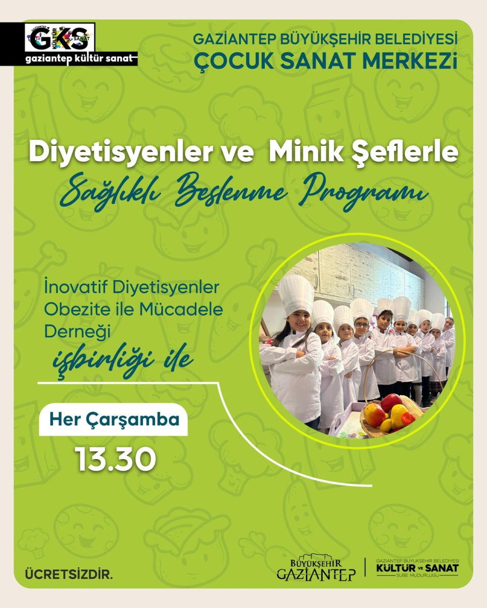Diyetisyenler ve Minik Şeflerle Sağlıklı Beslenme Programı