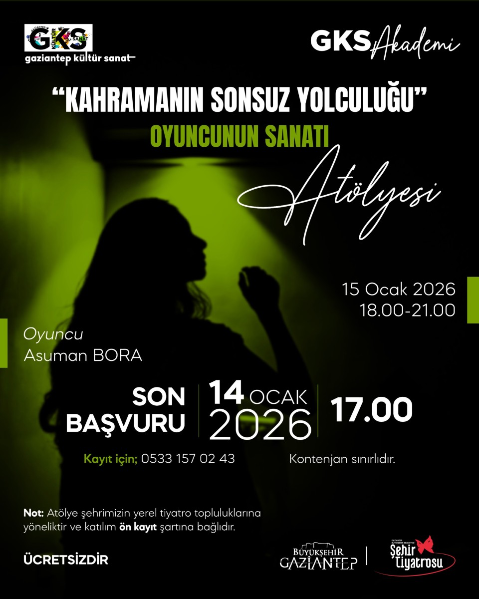 GKS -  Kahramanın Sonsuz Yolculuğu – Oyuncunun Sanatı Atölyesi.