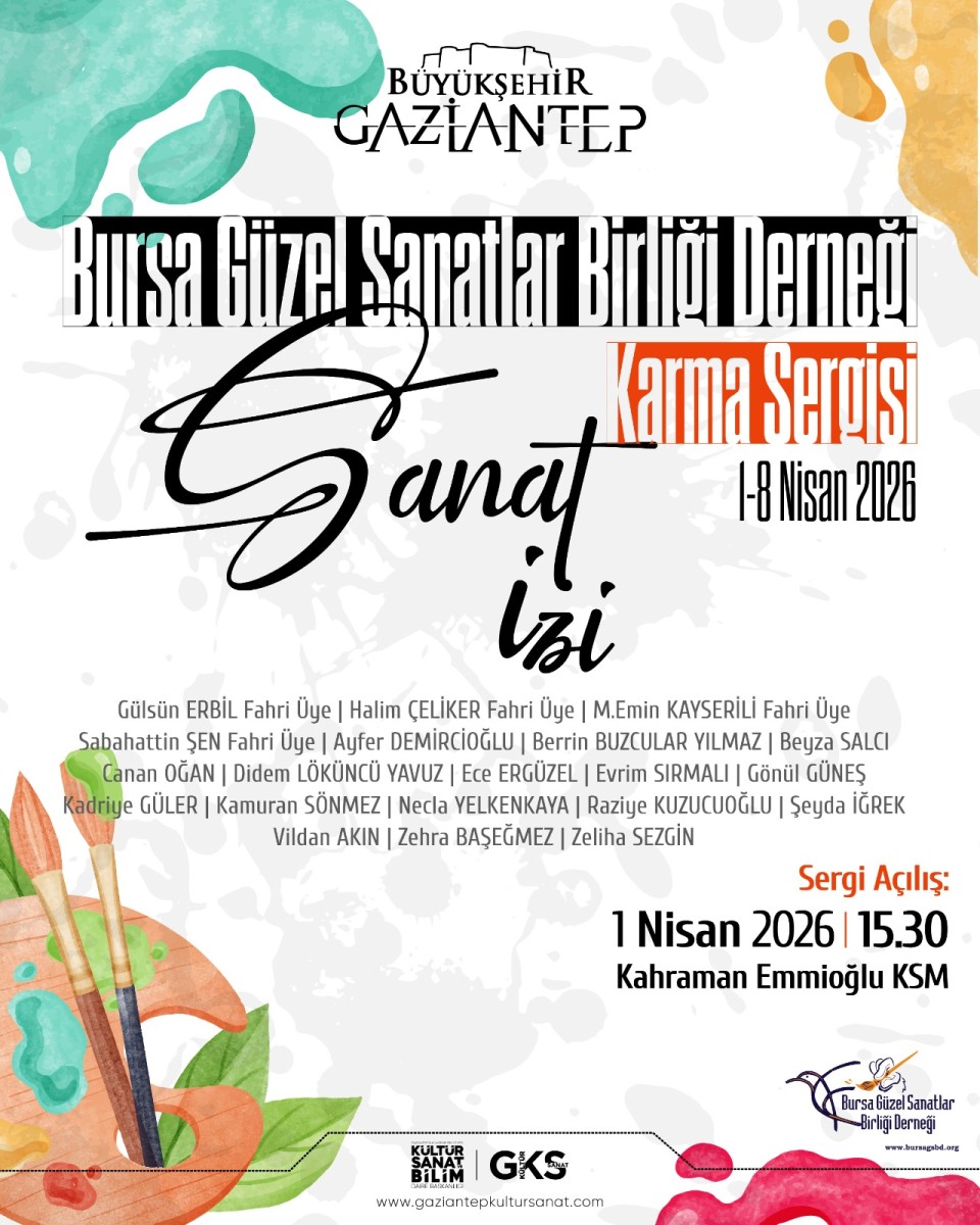 Bursa Güzel Sanatlar Birliği Derneği Karma Sergisi ''Sanat İzi'' Kapılarını Açıyor
