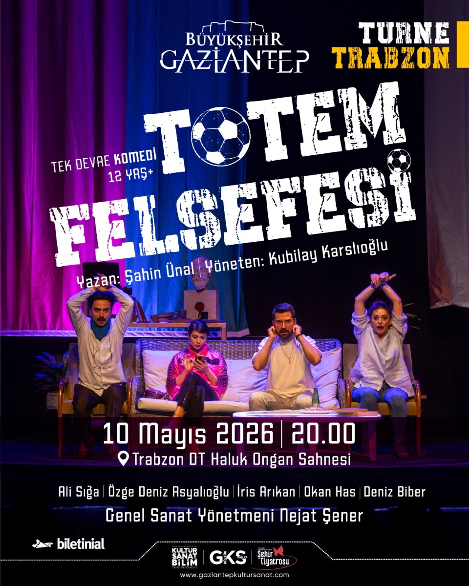 GBB Şehir Tiyatrosu '“Totem Felsefesi” Oyunu Gösterimi İle Trabzon'da Turnede.