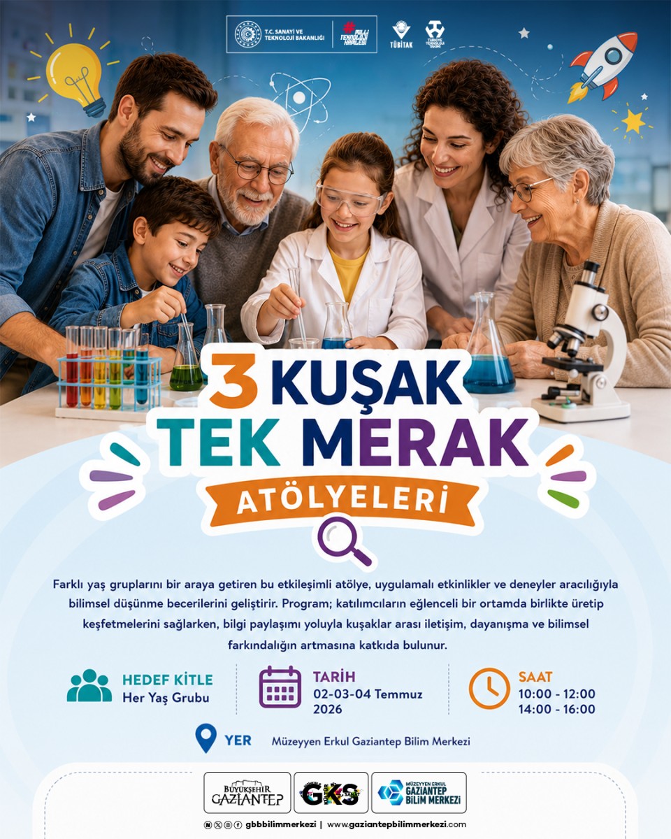 3 Kuşak Tek Merak Atölyeleri