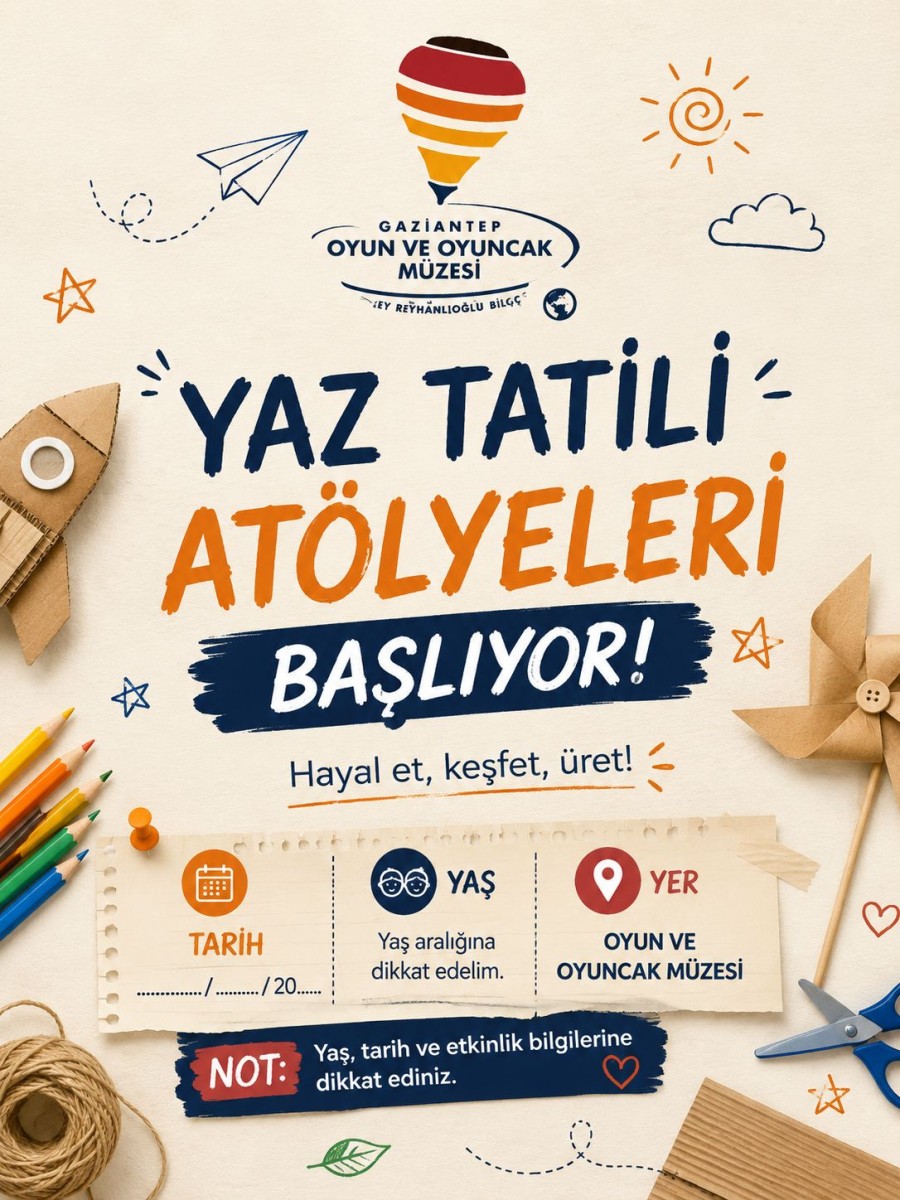 YAZ TATİLİ ATÖLYESİ GERİ DÖNÜŞÜM OYUNCAK  (AİLE 6+ YAŞ)