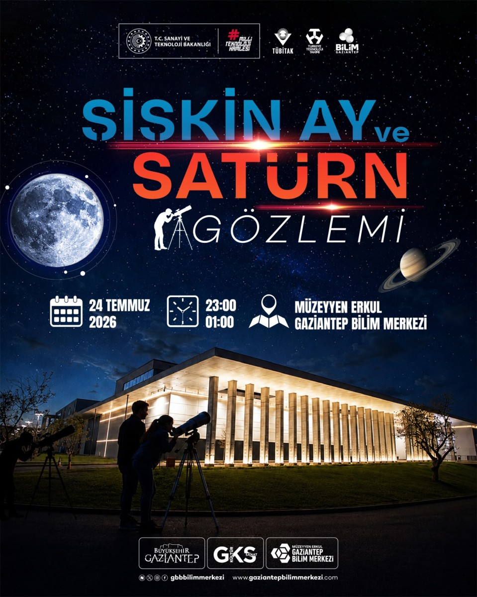 Şişkin Ay Ve Satürn Gözlemi