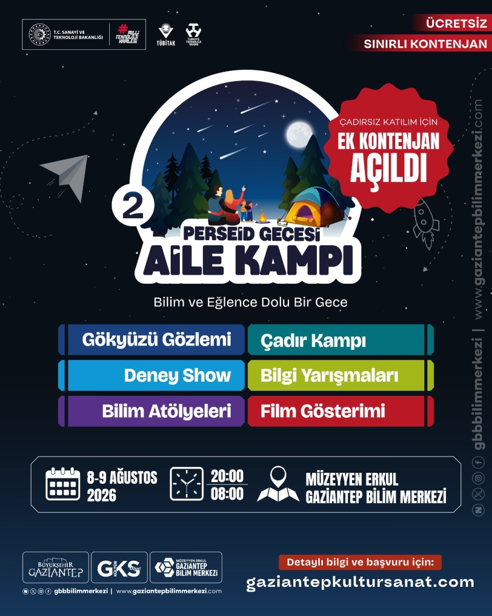 Perseid Gecesi Aile Kampı