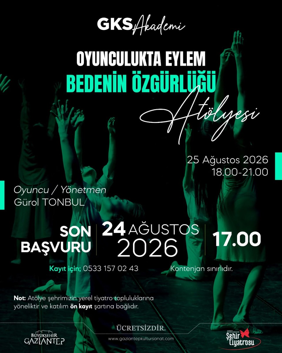 Oyunculukta Eylem - Bedenin Özgürlüğüne Atölyesi.