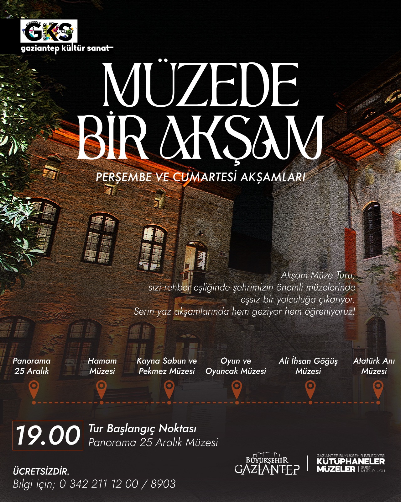 Müzede Bir Akşam Randevu - 16.08.2025 Cumartesi Günü