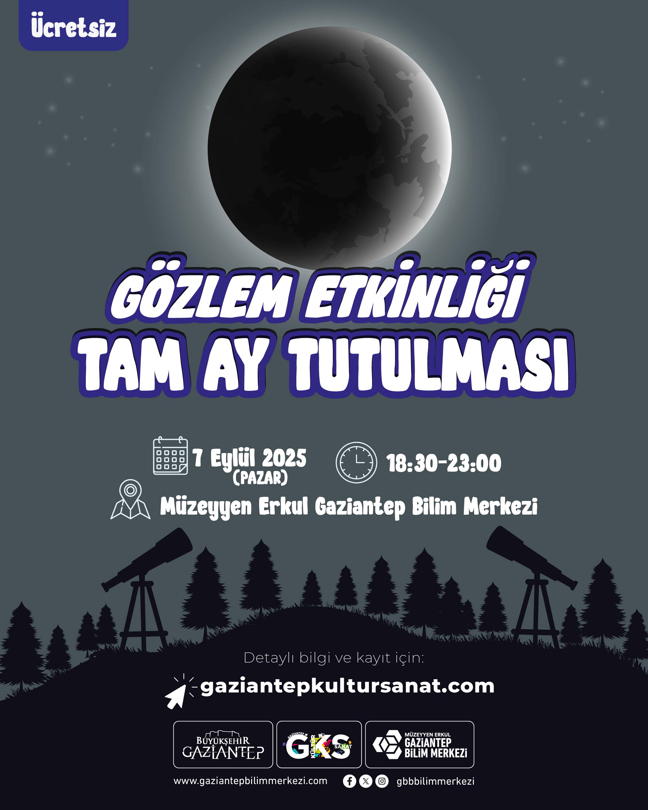 Tam Ay Tutulması Gözlem Etkinliği