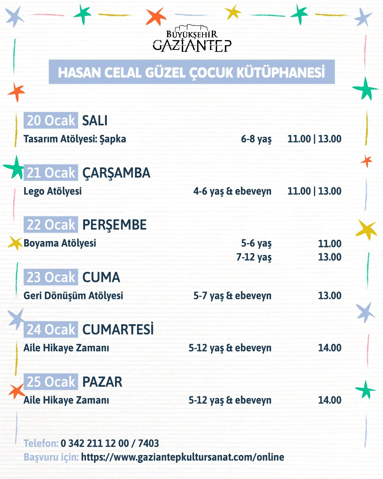 LEGO ATÖLYESİ 13.00 SEANSI