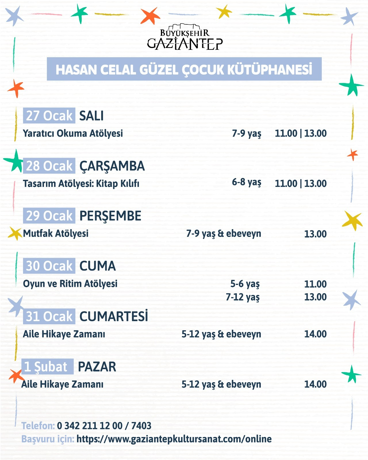 TASARIM ATÖLYESİ: KİTAP KILIFI 11.00 SEANSI