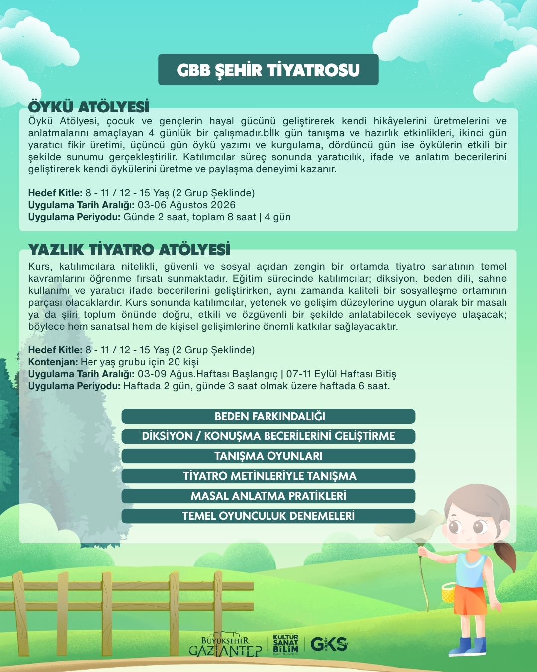 Yazlık Tiyatro Atölyesi