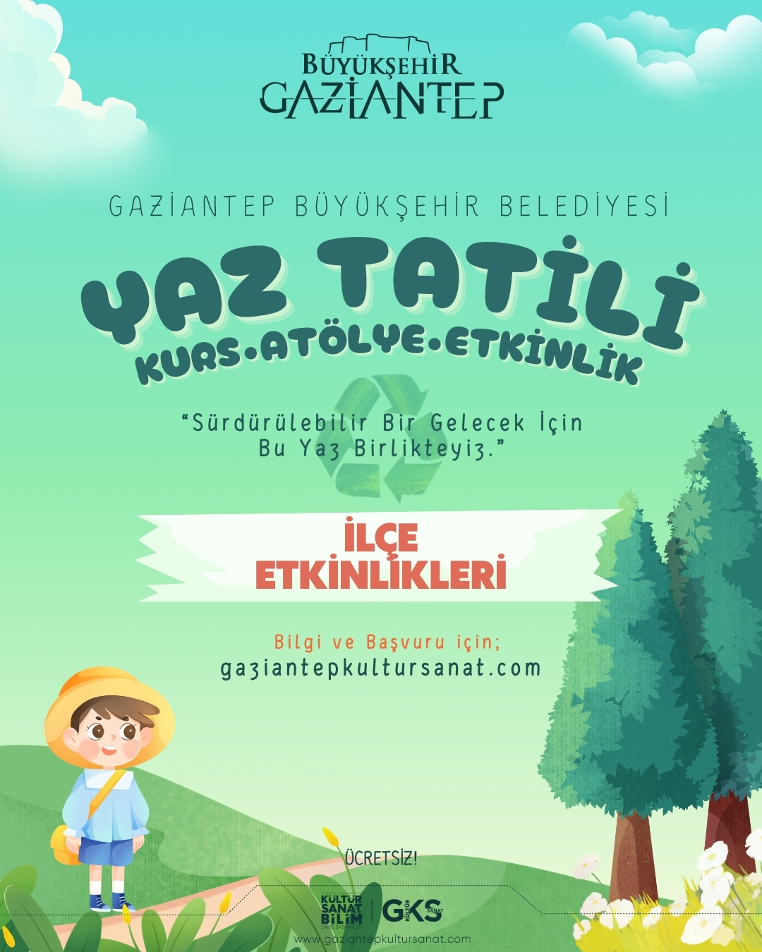 Nizip Kültür Merkezi Yaz Etkinlikleri: Çocuk Kütüphaneleri Yaz Atölyeleri 5-12 Yaş 18 Ağustos 