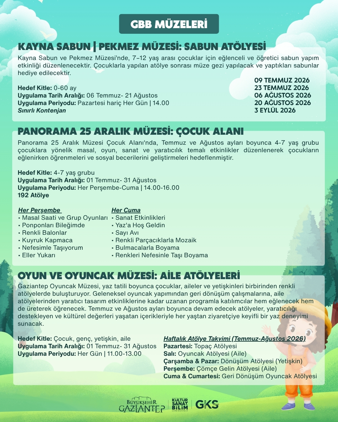 TOPAÇ ATÖLYESİ (5-10 YAŞ) (24.08.2026 PAZARTESİ)