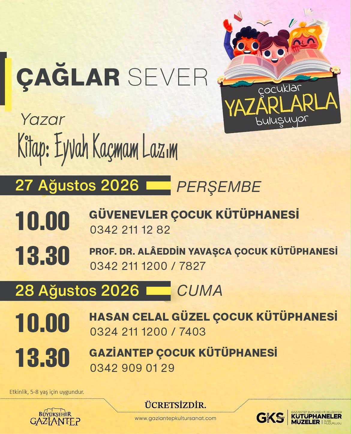 Çağlar Sever İle Çocuk Yazar Buluşması