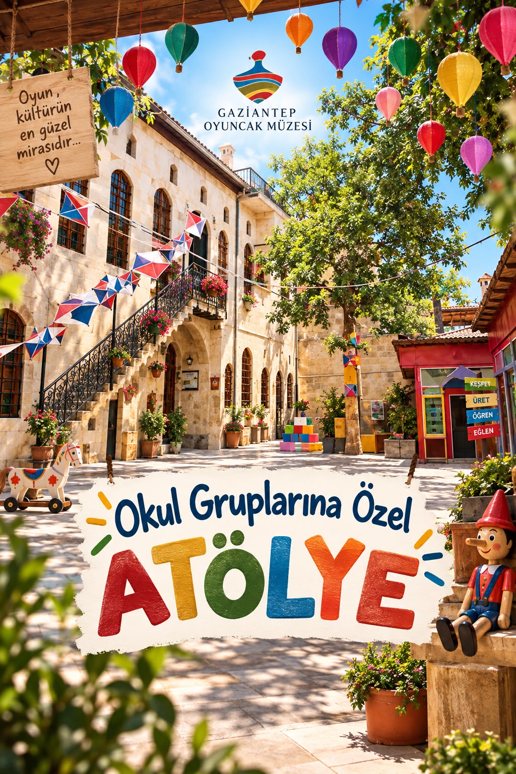 OKUL GURUPLARINA ÖZEL ATÖLYELER (17.09.2026 PERŞEMBE ) (ATÖLYE KONTEJANI 20 KİŞİLİKTİR)